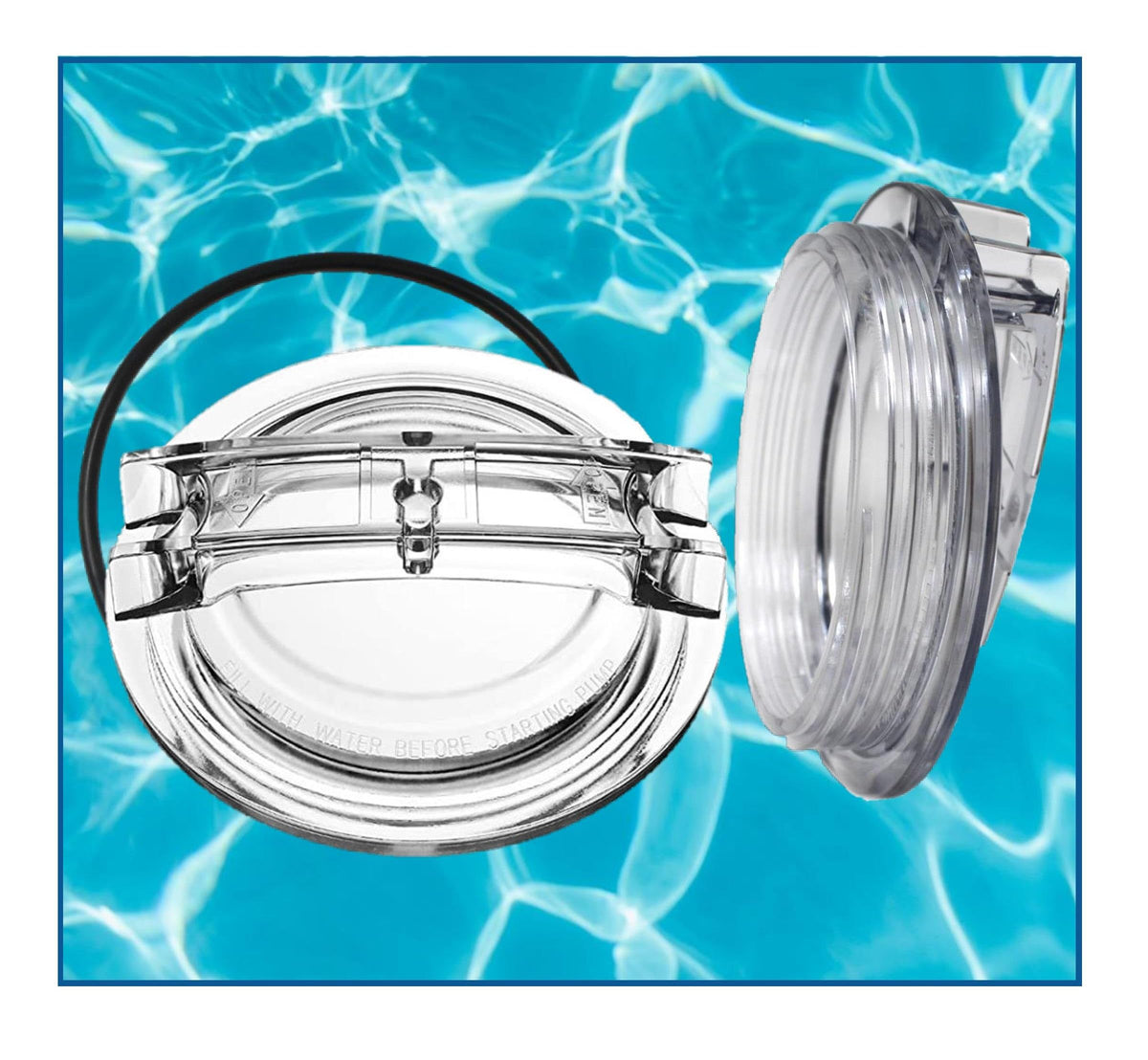 JSP Manufacturing lid aids routine pool maintenance with easy access.