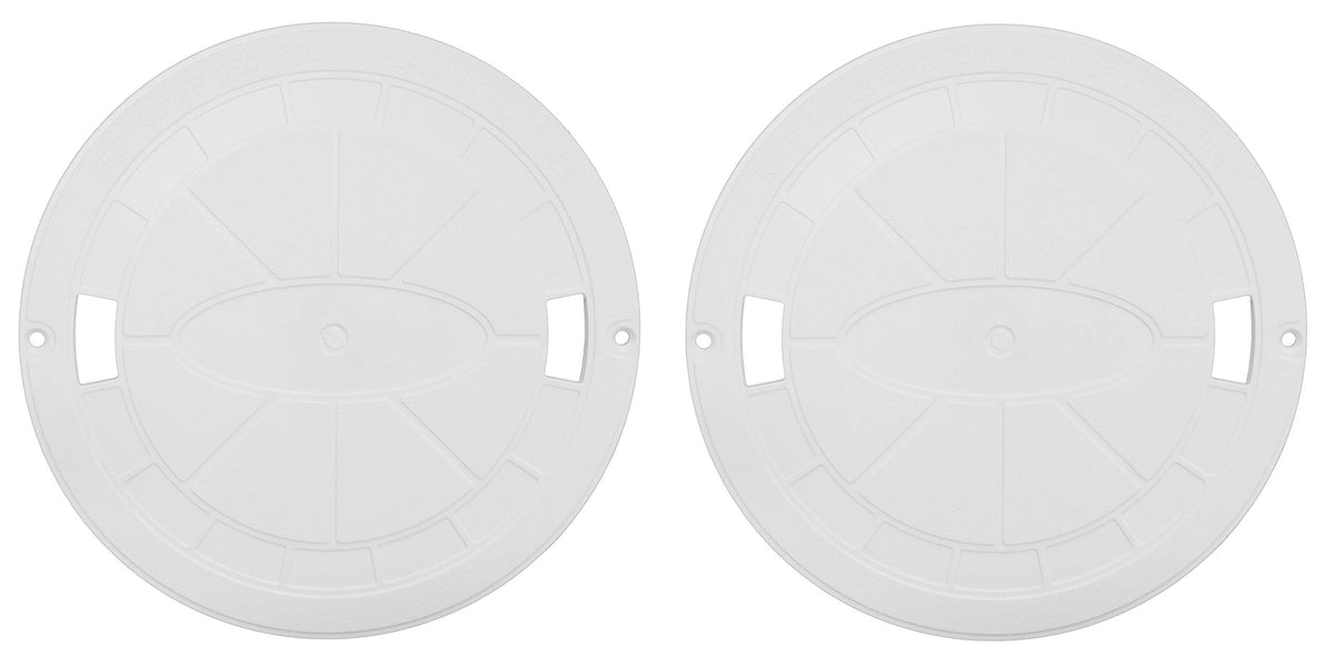 JSP Manufacturing skimmer lid replacement, SPX1070C fit, 2-pack, UV resistant for outdoor pools.