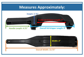 US-made JSP pool tool in sturdy black plastic for SP3100T lids