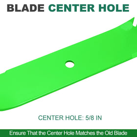 Three blades shown from the side for quick replacement reference