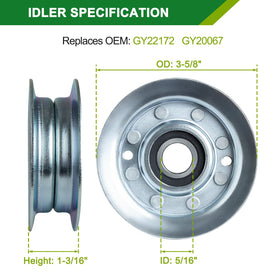 JSXDNWYJ idler pulley Gx20367 close-up to reduce vibration