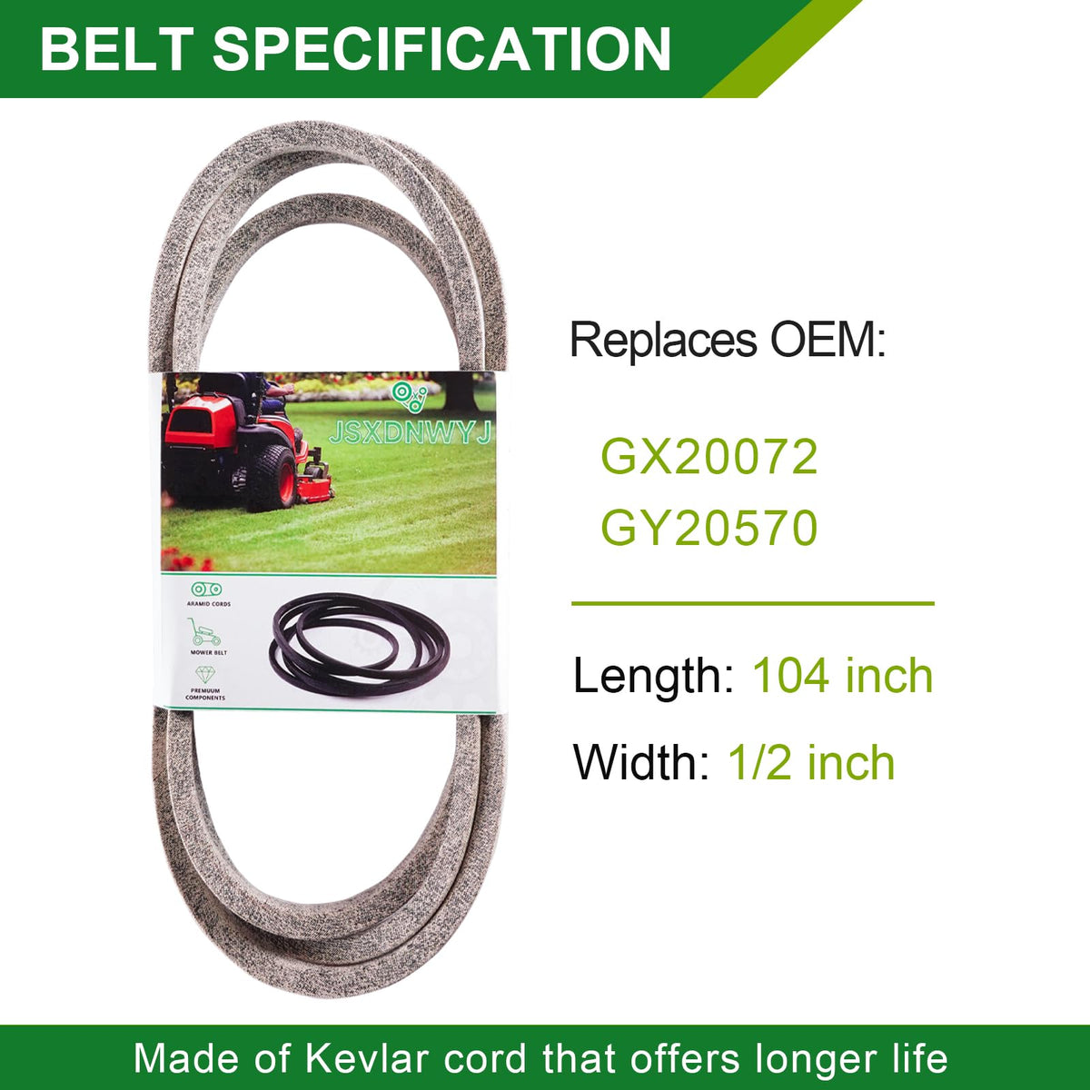 JSXDNWYJ idler pulley Gy22082 close-up for deck alignment