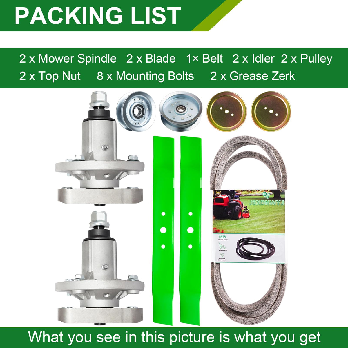 JSXDNWYJ packaging image showing contents for quick setup