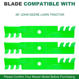 JSXDNWYJ 48-inch deck blade set for broad compatibility and performance