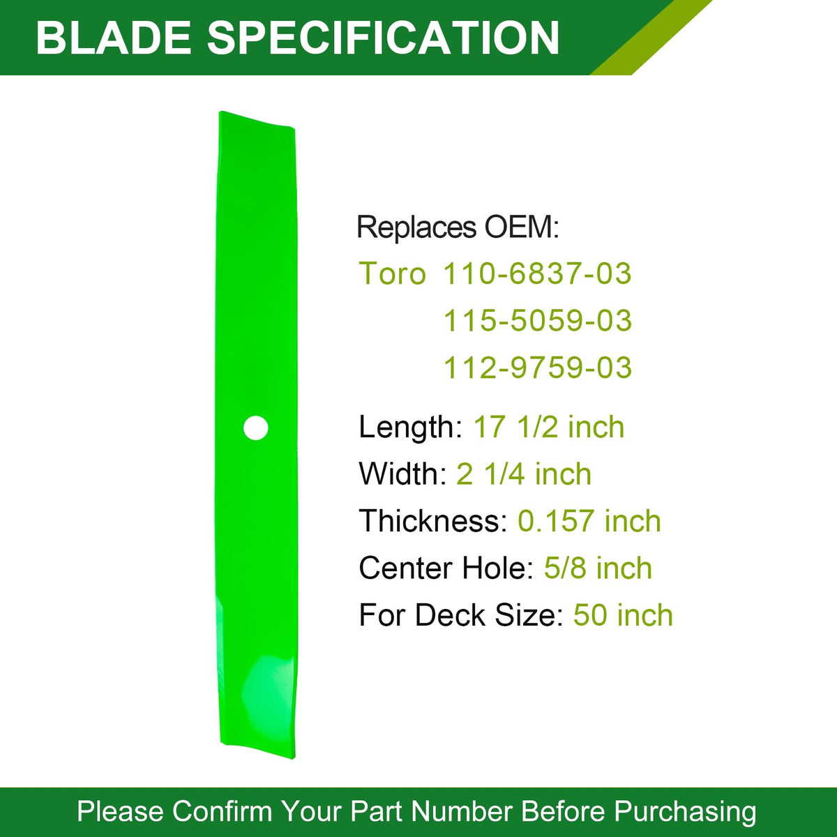 JSXDNWYJ 50-inch belt for Toro TimeCutter drive system