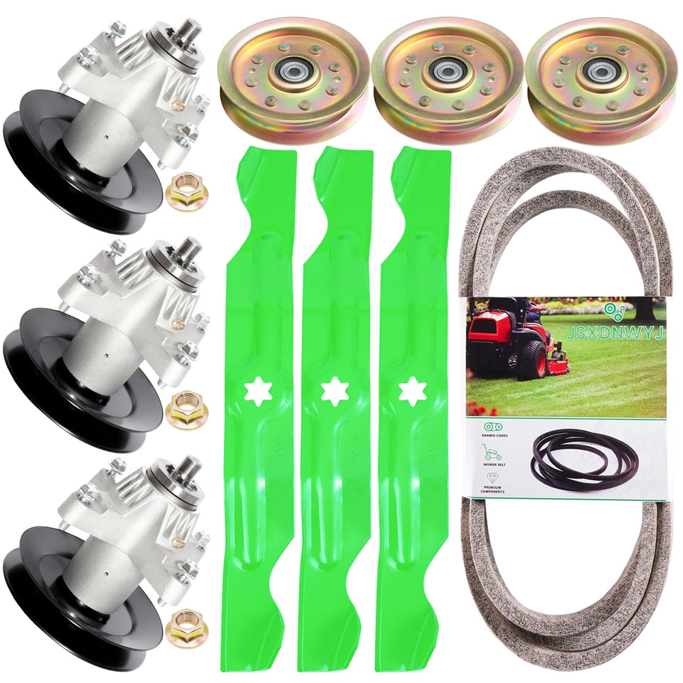 JSXDNWYJ 50-inch spindle kit ready for deck maintenance and smoother cuts