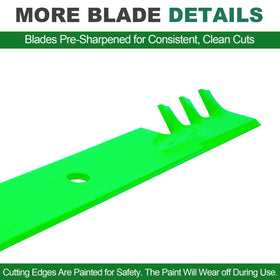JSXDNWYJ 52-inch Exmark Lazer Z blades pack for convenient maintenance.