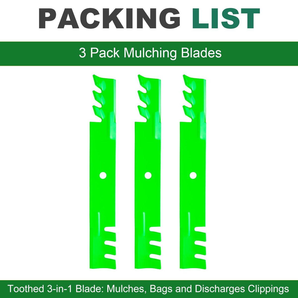 JSXDNWYJ 52-inch Wright Stander blades side profile for quick install.