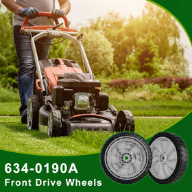 JSXDNWYJ 8in front-drive wheel 2-pack ready for quick replacement.