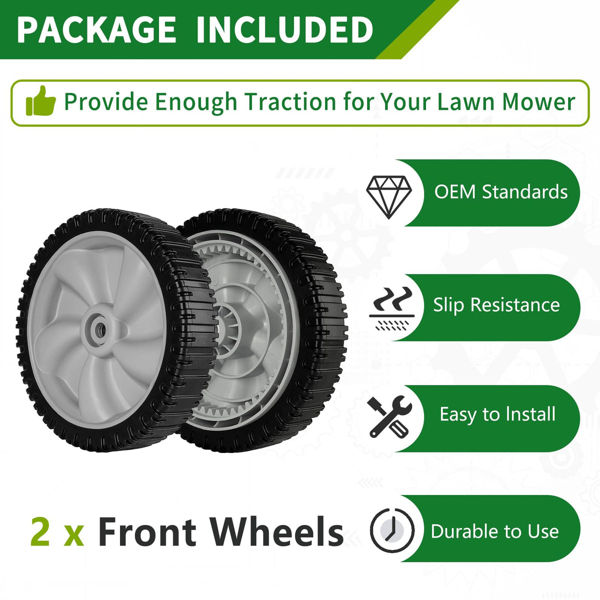 JSXDNWYJ 8in front-drive wheel for Remington and related models enhances drive performance.
