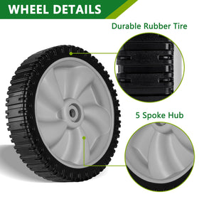 JSXDNWYJ 8in front-drive wheel for Yard Machines and similar brands supports smooth rolling.