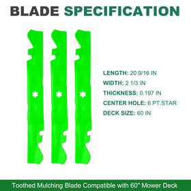 JSXDNWYJ Cub Cadet ZT2/ZT3 compatible blades for quick replacement