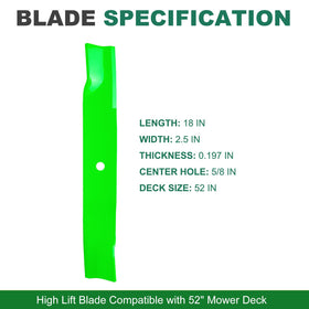 JSXDNWYJ Gravely blades shown in side view for tough lawn tasks.