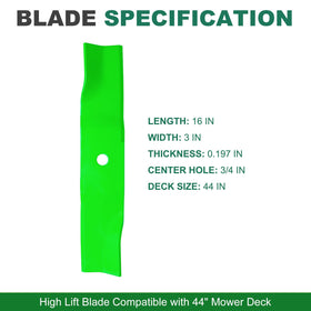JSXDNWYJ high lift blade edge closeup showing sharp edge