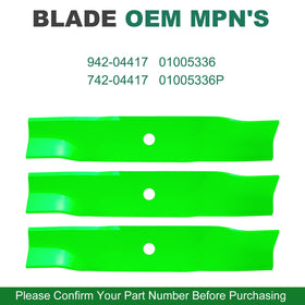 JSXDNWYJ high lift blades 01005336 for 48-inch decks deliver clean, even cuts
