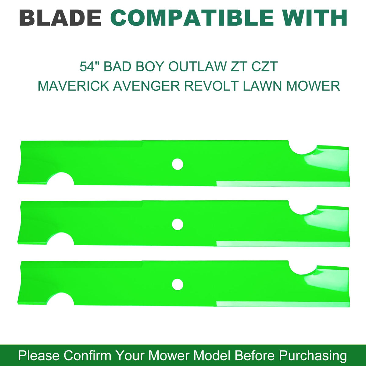 JSXDNWYJ high lift mower blades center hole 5/8 inch compatibility