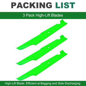 JSXDNWYJ high lift mower blades compatible with Bad Boy 54 decks