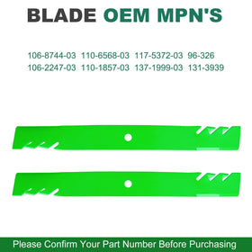 JSXDNWYJ mulching blade for Toro OEM 110-1857-03, consistent cut quality.