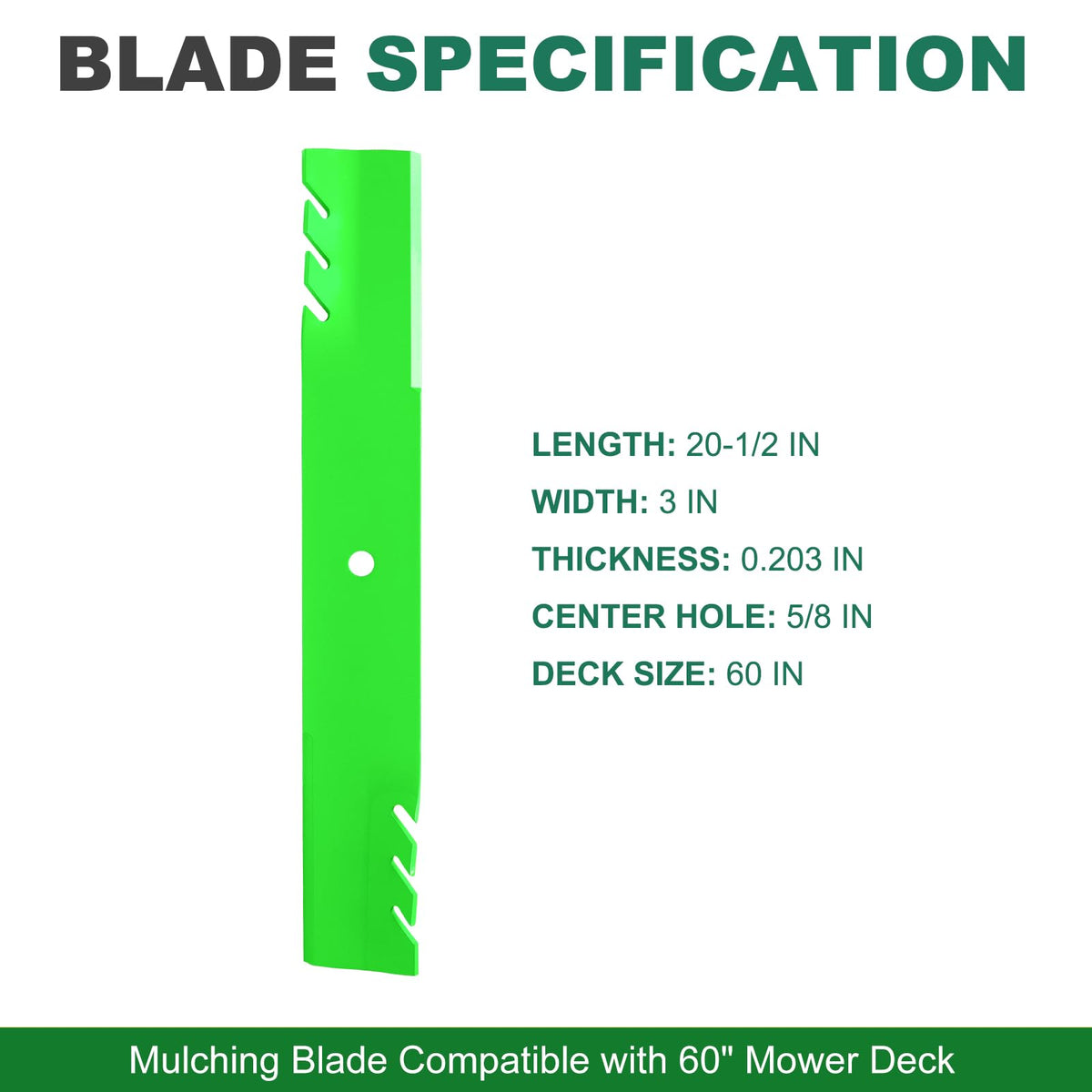 Three-pack JSXDNWYJ blades for TimeCutter SSZ Master pack with 60-inch deck
