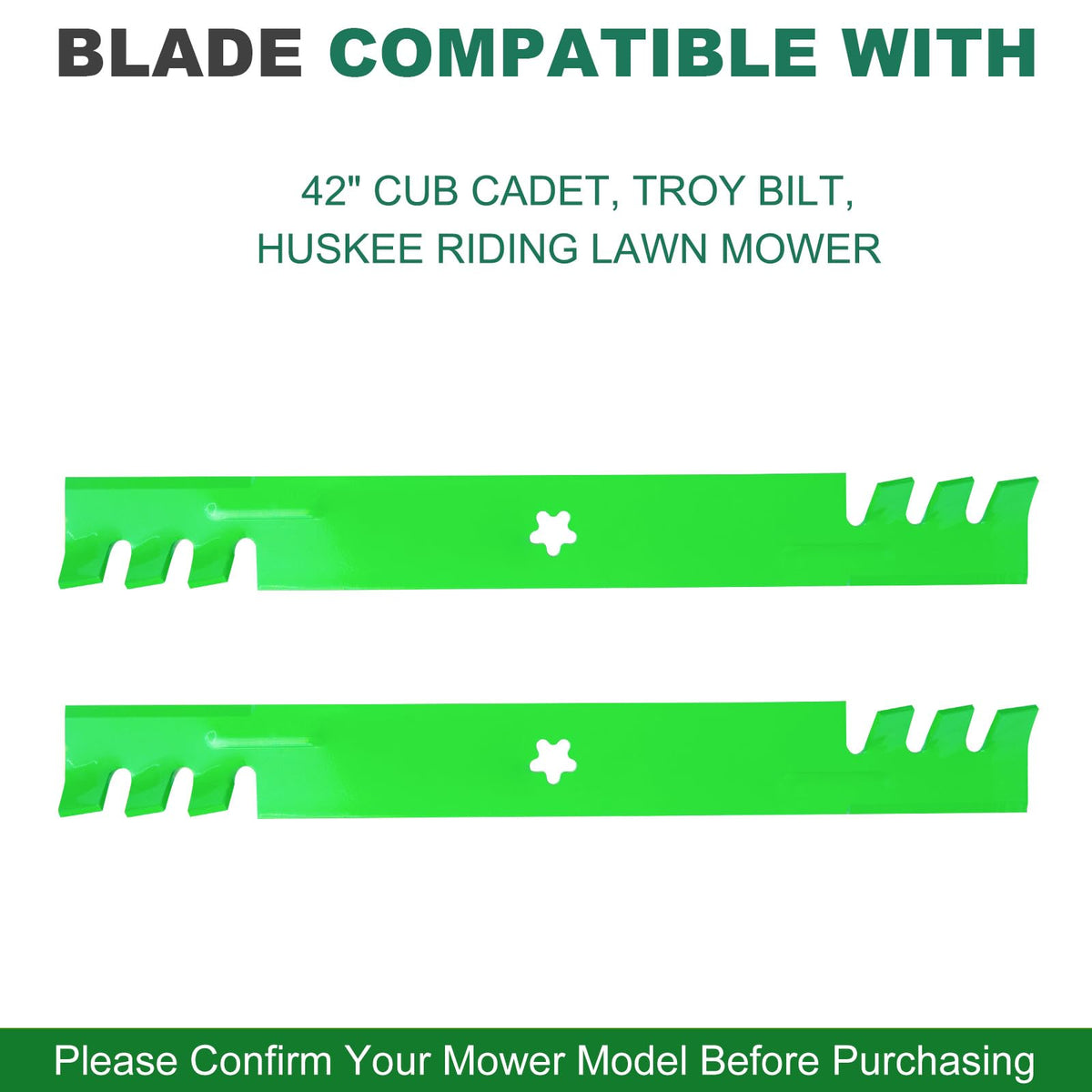 JSXDNWYJ mulching blades edge has anti-rust coating.