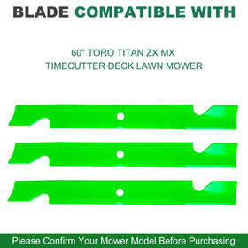 JSXDNWYJ notched blade designed for ZX series Titan mowers
