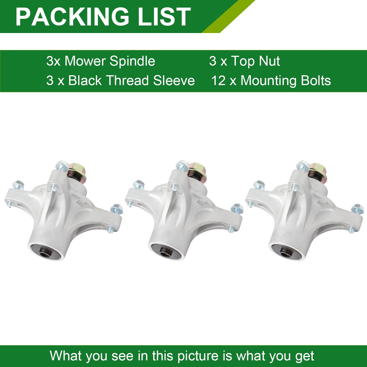 Visual guide highlighting the spindle installation steps for a smooth swap.