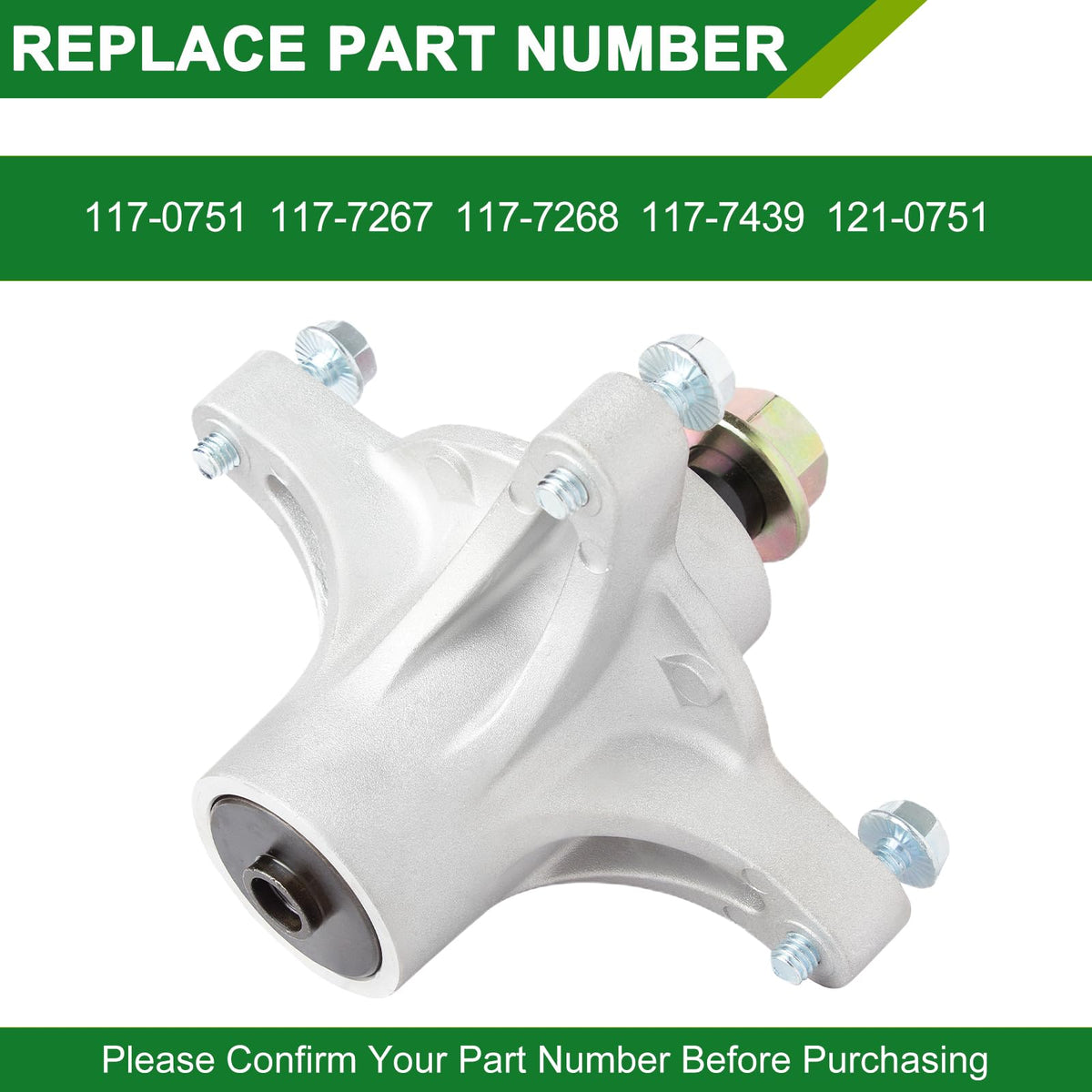 JSXDNWYJ spindle assembly for Exmark Quest 42-inch deck promotes smooth operation