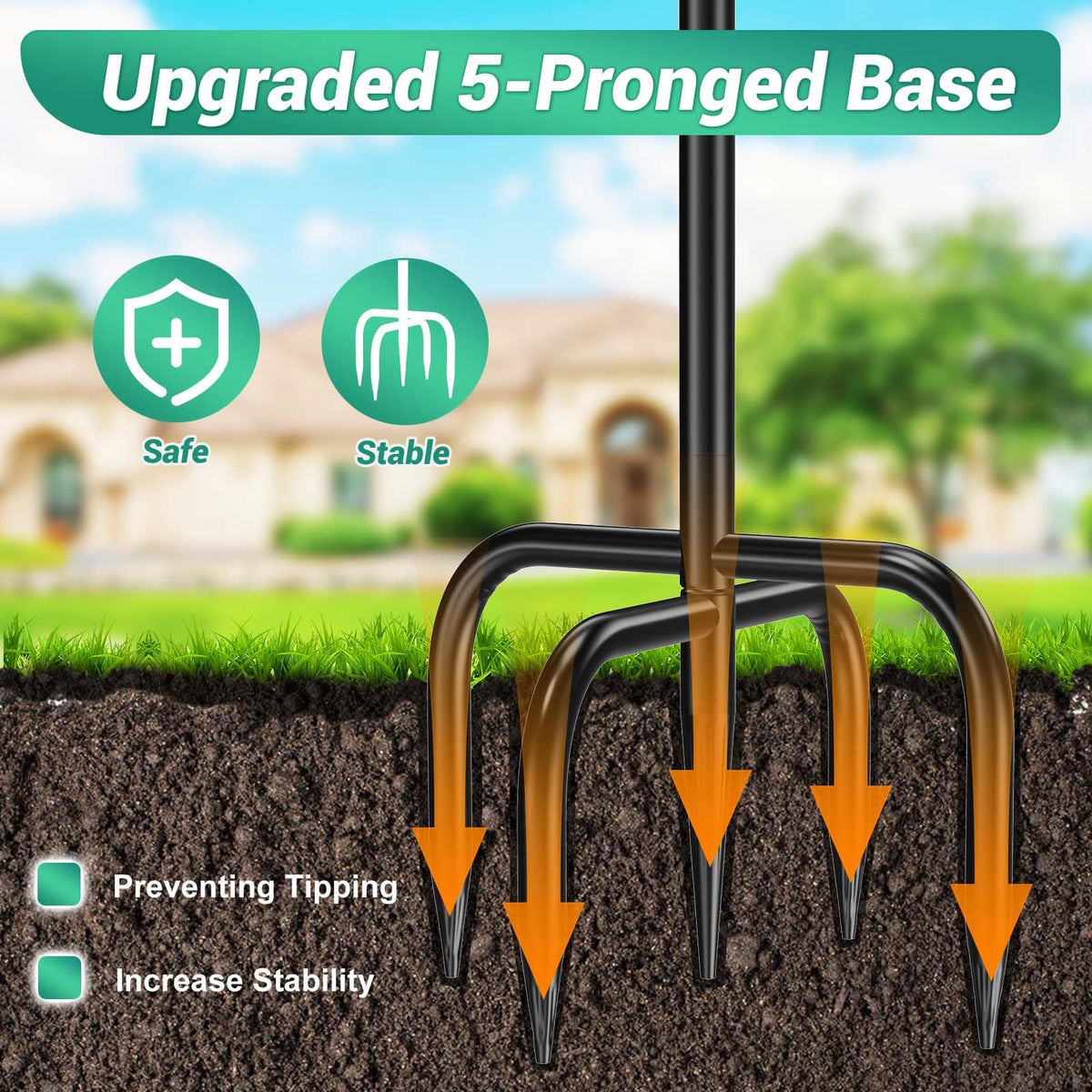 JSYONII black coated metal bird bath reduces rust and weather wear