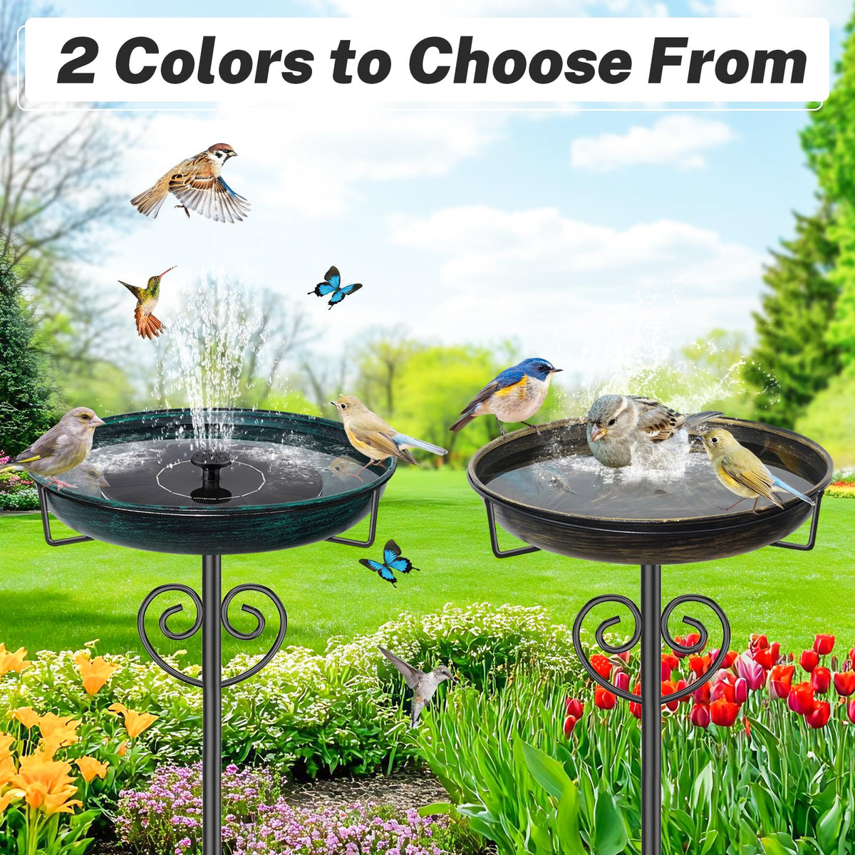 JSYONII durable weather-resistant bird bath designed for long outdoor use