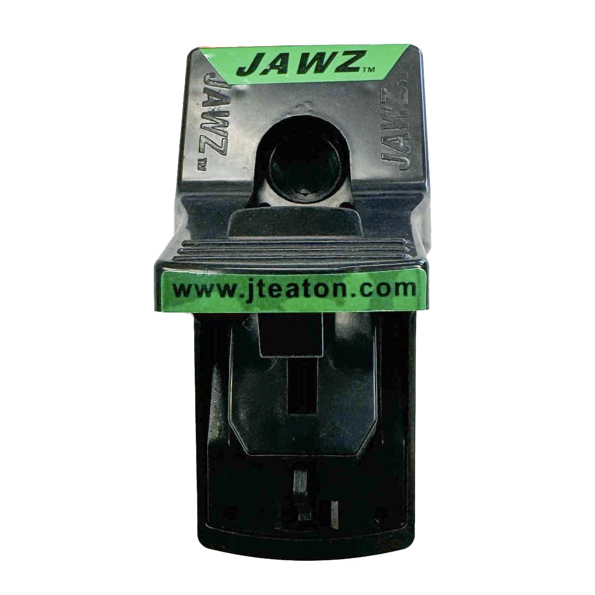 JT Eaton 410 trap action shot shows quick, safe hand or foot setup.