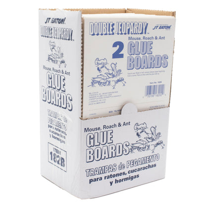 JT Eaton Double Jeopardy banana glue board traps mice and insects with a non-toxic adhesive surface