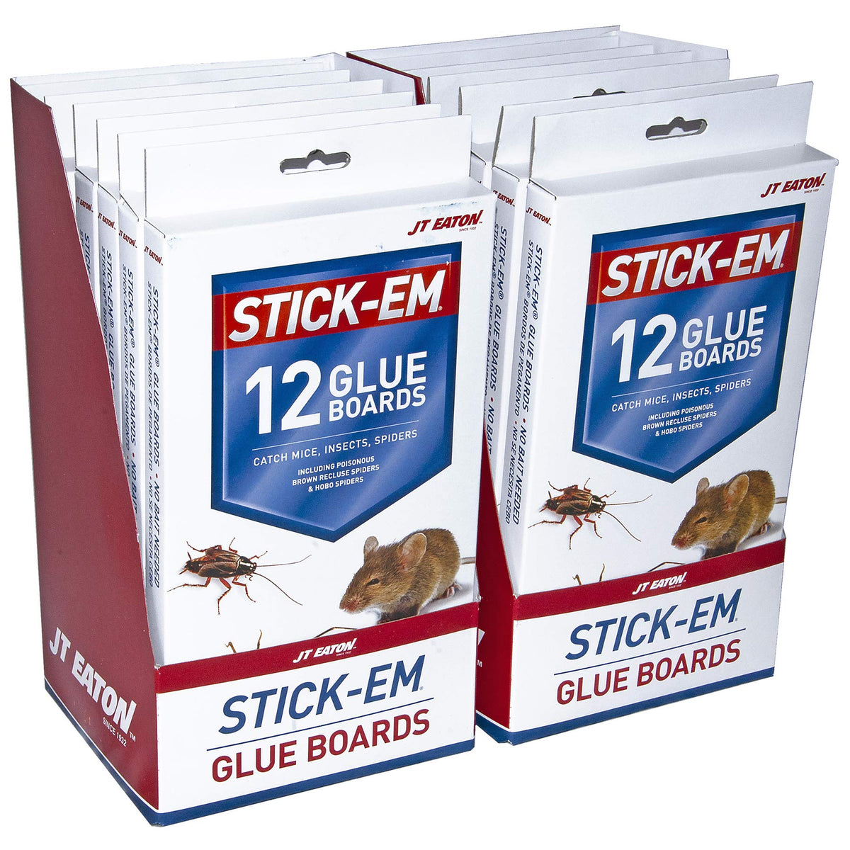 Stick-Em 198-12S glue-board closeup shows non-drying formula