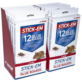 Stick-Em 198-12S glue-board closeup shows non-drying formula
