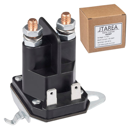 JTAREA 192507 starter solenoid front view for reliable mower ignition