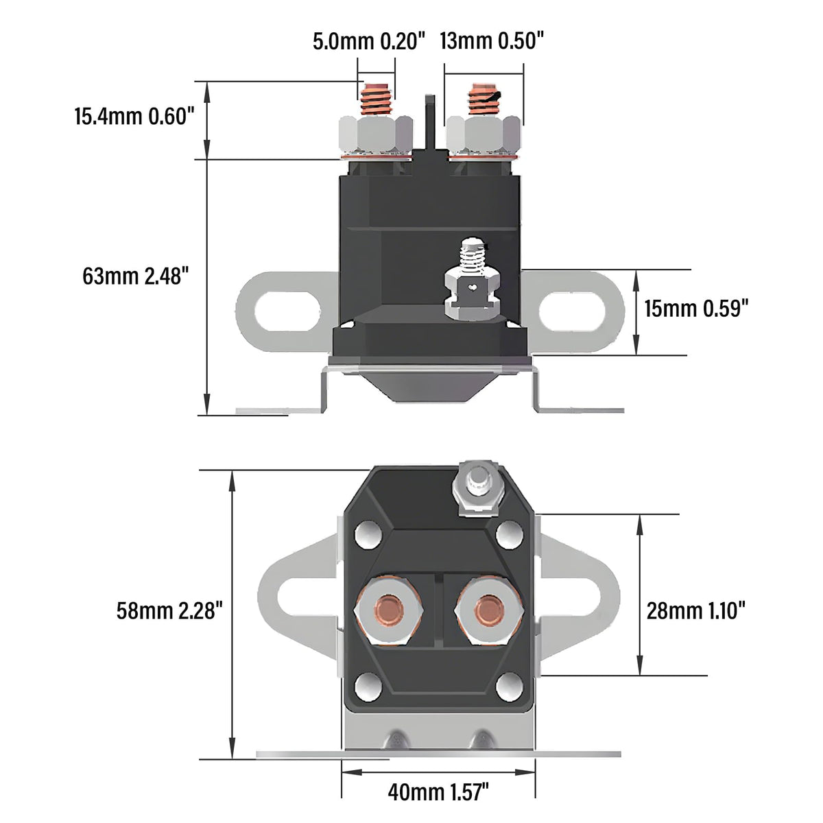 JTAREA three-terminal solenoid wiring detail for easy installation