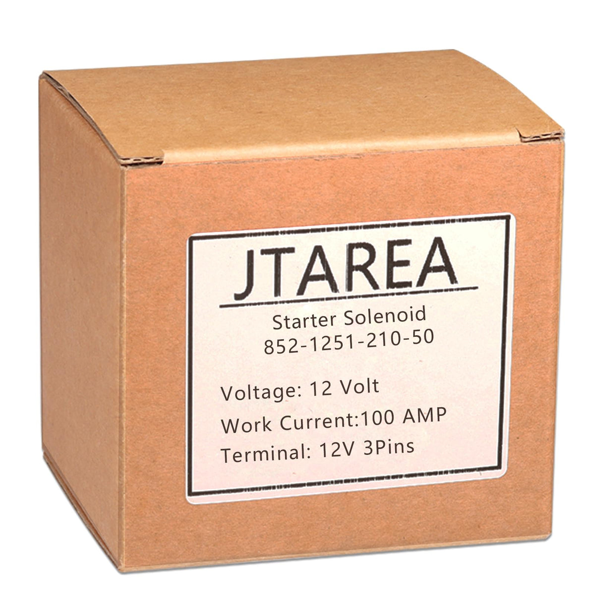 JTAREA starter solenoid packaging includes mounting hardware and clear installation steps