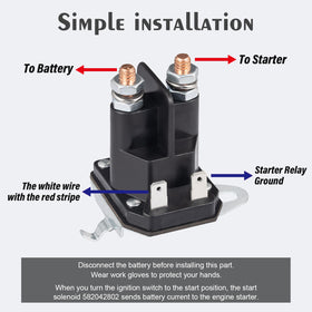 JTAREA solenoid relay labeling aids quick compatibility checks