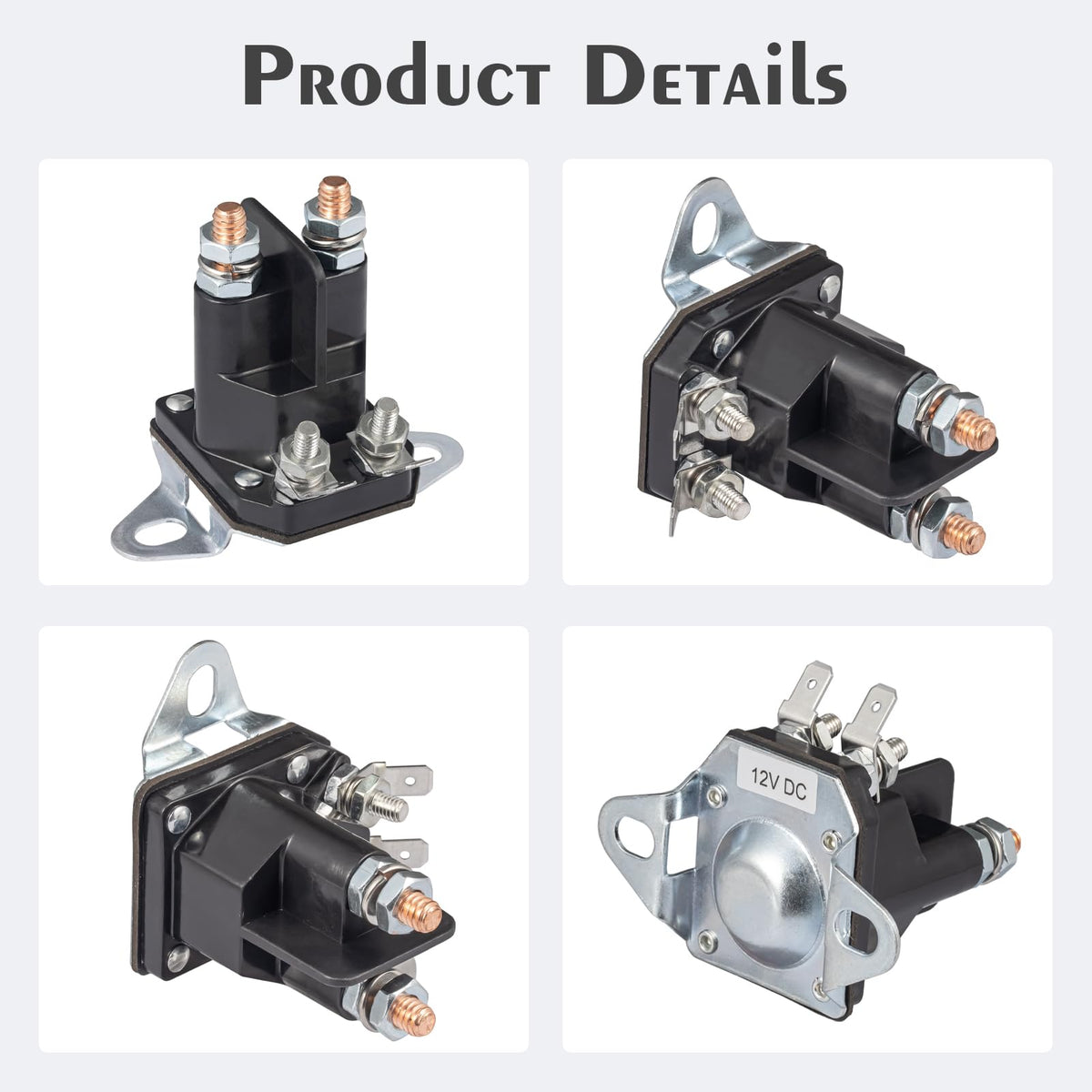 JTAREA solenoid terminal connection detail for reliable electrical contact.