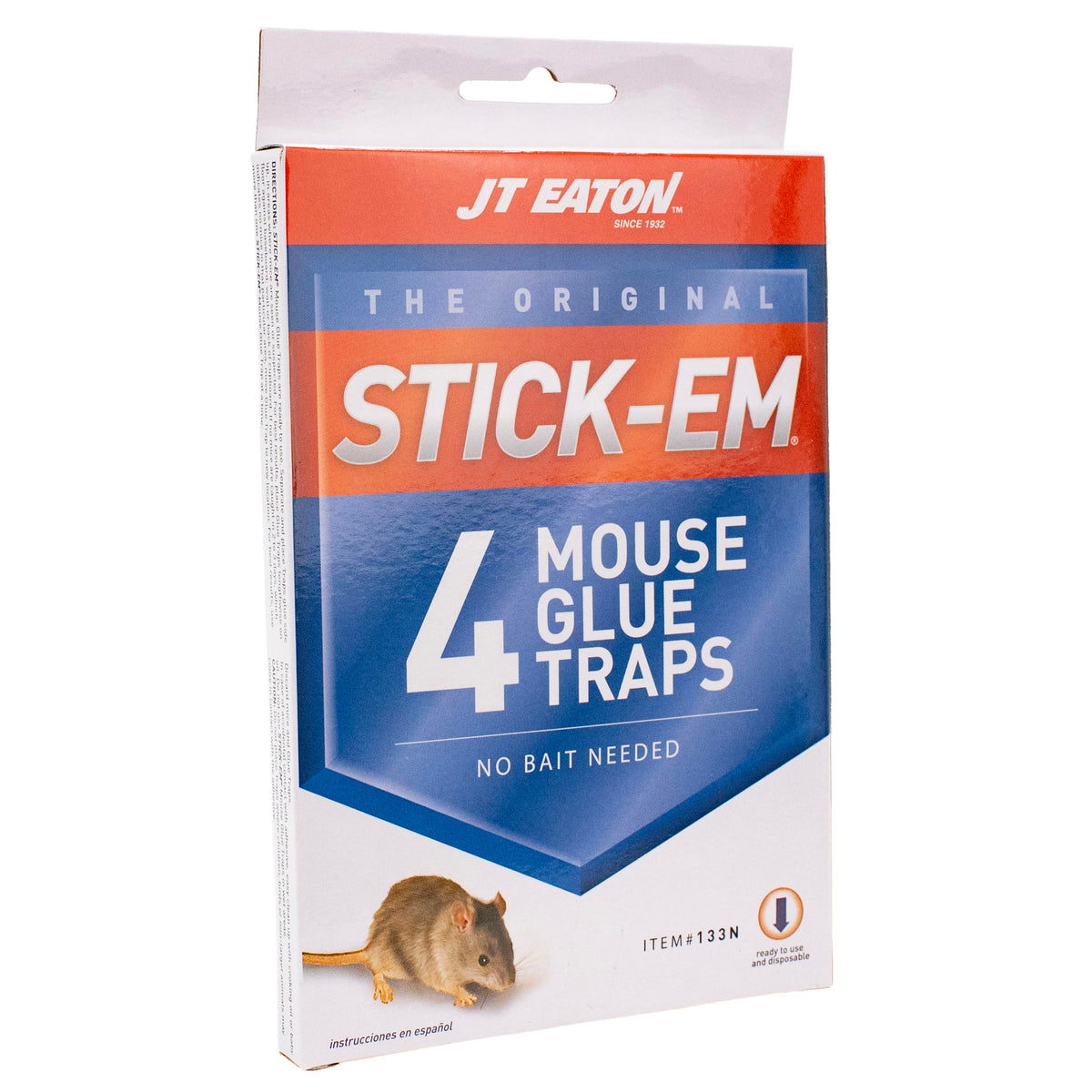 JT Eaton Stick-Em glue trap set of 4 ready for indoor or outdoor placement
