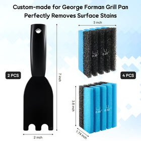 JTJEI grill scraper 2-pack, perfect for quick residue removal on grills.