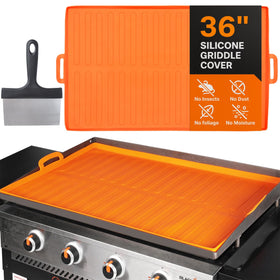 JUAF 36-inch silicone griddle mat covers Blackstone surface for edge-to-edge protection