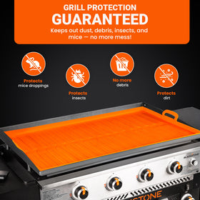 JUAF foldable griddle mat stores neatly under grill or in drawer