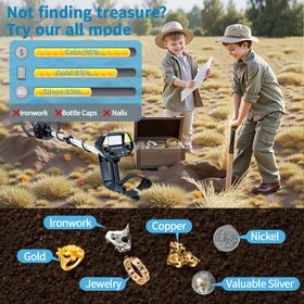 JUANGU lightweight design for comfortable extended treasure searches