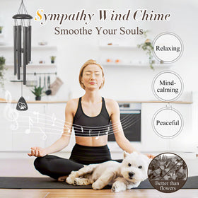 Jubilora durable metal wind chime with reinforced rope resists weather