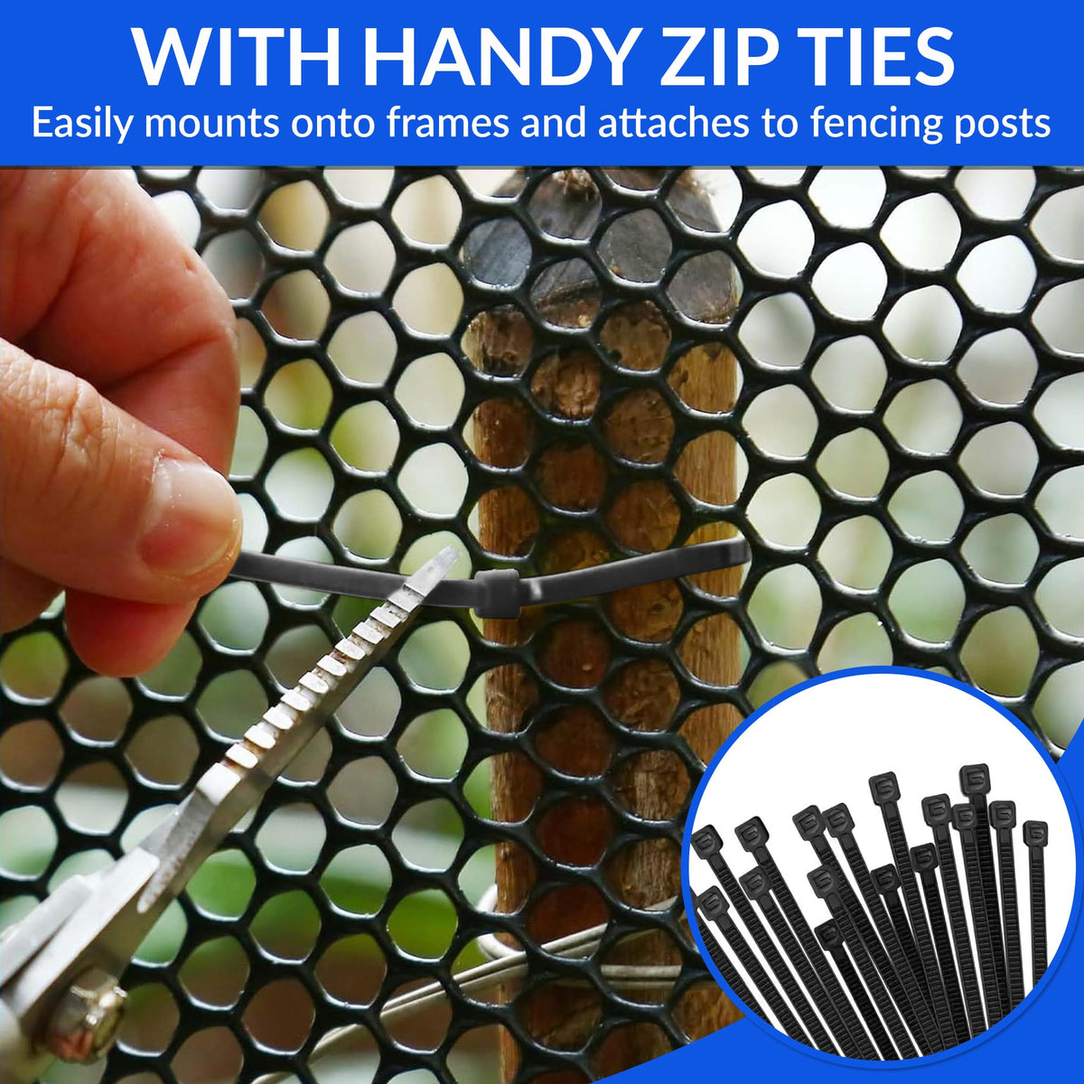 JUBUX plastic fence is reusable and eco-friendly for sustainable spaces.