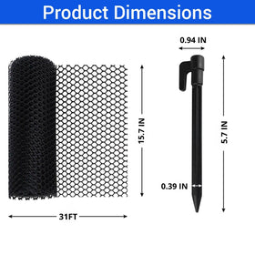 JUBUX hex openings close-up shows durable breathable design for the garden.
