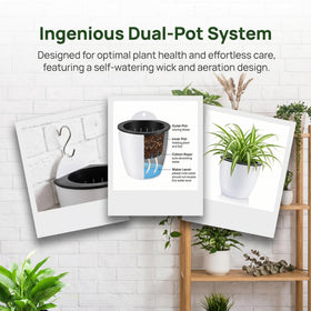 Jucoan double-layer planter design promotes airflow around roots