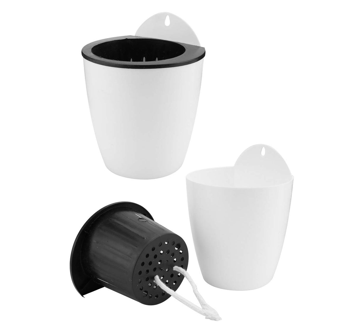 Jucoan self-watering wall planter inner pot supports healthy root hydration