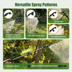 Judkoir adjustable shoulder strap enhances balance for long spraying sessions.