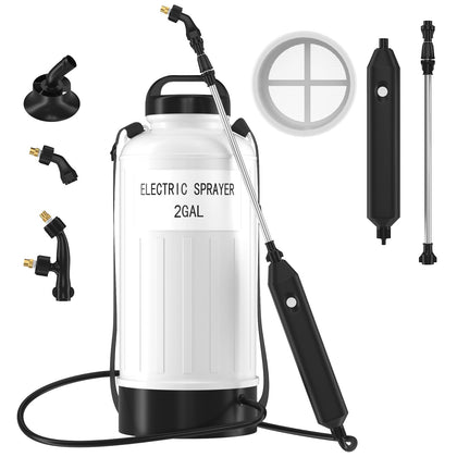 Judkoir battery-powered sprayer front view for efficient yard spraying.